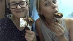 Eating ice cream with Lena!